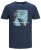 Jack & Jones Jump T-shirt Navy - T-shirts - Stora T-shirts - 2XL-14XL