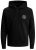 Jack & Jones JJESHARK SWEAT Hoodie Black - Tröjor & hoodies - Stora hoodies & tröjor - 2XL-14XL