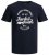 Jack & Jones JJERAFA TEE Navy - T-shirts - Stora T-shirts - 2XL-14XL