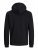 Jack & Jones JCOBERG SWEAT ZIP Hoodie Black - Tröjor & hoodies - Stora hoodies & tröjor - 2XL-14XL