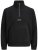 Jack & Jones Soho Half Zip Fleece Sweatshirt Black - Tröjor & hoodies - Stora hoodies & tröjor - 2XL-14XL