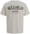 Jack & Jones Yuki Back Print Crew Neck T-Shirt Moonbeam - T-shirts - Stora T-shirts - 2XL-14XL