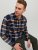 Jack & Jones JOROWEN CHECK COMFORT Shirt Navy - Skjortor - Stora skjortor - 2XL-8XL