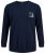 Jack & Jones JCOFILO Crew Neck Sweater with Back Print Navy Blazer - Tröjor & Hoodies - Stora hoodies & tröjor - 2XL-14XL