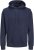 Jack & Jones BRADLEY Hoodie Navy Blazer - Tröjor & hoodies - Stora hoodies & tröjor - 2XL-14XL