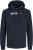 Jack & Jones CORP LOGO PLAY 5 Print Hoodie Navy Blazer - Tröjor & hoodies - Stora hoodies & tröjor - 2XL-14XL