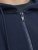 Jack & Jones BRADLEY Zip Hoodie Navy Blazer - Tröjor & hoodies - Stora hoodies & tröjor - 2XL-14XL
