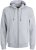 Jack & Jones BRADLEY Zip Hoodie Light Grey Melange - Tröjor & hoodies - Stora hoodies & tröjor - 2XL-14XL