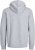 Jack & Jones BRADLEY Zip Hoodie Light Grey Melange - Tröjor & hoodies - Stora hoodies & tröjor - 2XL-14XL