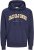 Jack & Jones CALEB Hoodie Navy Blazer - Tröjor & hoodies - Stora hoodies & tröjor - 2XL-14XL