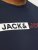 Jack & Jones CORP Logo Play 5 T-Shirt Navy Blazer - T-shirts - Stora T-shirts - 2XL-14XL