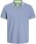 Jack & Jones PAULOS Short Sleeve Polo Light Blue/NEON - Pikétröjor - Stora pikétröjor - 2XL-8XL