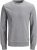 Jack & Jones Basic Sweatshirt Light Grey Melange - Tröjor & hoodies - Stora hoodies & tröjor - 2XL-14XL