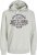 Jack & Jones 2 COL LOGO Hoodie White Melange - Tröjor & hoodies - Stora hoodies & tröjor - 2XL-14XL