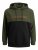 Jack & Jones JJEURBAN BLOCKING SWEAT Forest Green - Tröjor & hoodies - Stora hoodies & tröjor - 2XL-14XL
