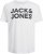 Jack & Jones CORP Logo T-Shirt White w Large Black Print - T-shirts - Stora T-shirts - 2XL-14XL
