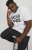 Jack & Jones CORP Logo T-Shirt White w Large Black Print - T-shirts - Stora T-shirts - 2XL-14XL