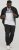 Jack & Jones CORP Logo T-Shirt White w Large Black Print - T-shirts - Stora T-shirts - 2XL-14XL