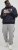 Jack & Jones CORP LOGO Large Print Hoodie Navy Blazer - Tröjor & hoodies - Stora hoodies & tröjor - 2XL-14XL