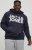 Jack & Jones CORP LOGO Large Print Hoodie Navy Blazer - Tröjor & hoodies - Stora hoodies & tröjor - 2XL-14XL