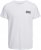 Jack & Jones CORP Logo T-Shirt White w Small Black Print - T-shirts - Stora T-shirts - 2XL-14XL