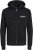 Jack & Jones ESTERBRO Zip Hoodie Black - Tröjor & hoodies - Stora hoodies & tröjor - 2XL-14XL