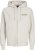 Jack & Jones ESTERBRO Zip Hoodie Light Grey - Tröjor & hoodies - Stora hoodies & tröjor - 2XL-14XL