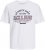 Jack & Jones JJELOGO O-Neck T-Shirt White - T-shirts - Stora T-shirts - 2XL-14XL