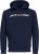 Jack & Jones CORP OLD LOGO REG FIT Hoodie Navy Blazer - Tröjor & hoodies - Stora hoodies & tröjor - 2XL-14XL