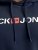 Jack & Jones CORP OLD LOGO REG FIT Hoodie Navy Blazer - Tröjor & hoodies - Stora hoodies & tröjor - 2XL-14XL