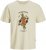 Jack & Jones Anatomy Skull Crew Neck T-Shirt Antique White - T-shirts - Stora T-shirts - 2XL-14XL