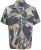 Jack & Jones Vira Marshall AOP Short Sleeve Shirt Silver Sage - Skjortor - Stora skjortor - 2XL-8XL
