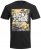 Jack & Jones JJPETE SHAPE Camo Print T-Shirt Black - T-shirts - Stora T-shirts - 2XL-8XL