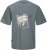 Jack & Jones Lington Back And Front Print Crew Neck T-Shirt Grey - T-shirts - Stora T-shirts - 2XL-14XL