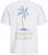 Jack & Jones Summer Vibes Crew Neck T-Shirt White - T-shirts - Stora T-shirts - 2XL-14XL