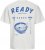 Jack & Jones Charge Crew Neck Printed T-Shirt White - T-shirts - Stora T-shirts - 2XL-14XL