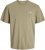 Jack & Jones Ayce Crew Neck T-Shirt Beige - T-shirts - Stora T-shirts - 2XL-14XL