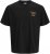 Jack & Jones Parallel Crew Neck T-Shirt Black - T-shirts - Stora T-shirts - 2XL-14XL