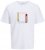 Jack & Jones Vira Branding Crew Neck T-Shirt Bright White - T-shirts - Stora T-shirts - 2XL-14XL
