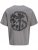 Jack & Jones Summer Sago Print Crew Neck T-Shirt Gray Flannel - T-shirts - Stora T-shirts - 2XL-14XL