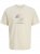Jack & Jones Calma Crew Neck T-Shirt Sweet Corn - T-shirts - Stora T-shirts - 2XL-14XL