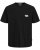  Jack & Jones Tavira Type Crew Neck T-Shirt Black - T-shirts - Stora T-shirts - 2XL-14XL
