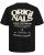  Jack & Jones Tavira Type Crew Neck T-Shirt Black - T-shirts - Stora T-shirts - 2XL-14XL