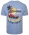 Kam Jeans 5711 Endless Summers Slub Tee With Back Print Blue - T-shirts - Stora T-shirts - 2XL-14XL