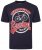 Kam Jeans 5712 Twin Pack Motorcycle/Cycle Print Tee Black and Navy - T-shirts - Stora T-shirts - 2XL-14XL