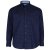 Kam Jeans 6158 Long Sleeve Dobby Embroidery Shirt Navy - Skjortor - Stora skjortor - 2XL-8XL