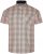 Kam Jeans 6382 Kortärmad Texturerad Rutig Skjorta Beige - Skjortor - Stora skjortor - 2XL-8XL