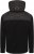 Kam Jeans KV136 Padded Body And Jersey Sleeves Hybrid Zip Thru Quilted Hoody Black TALL SIZES - HERRKLÄDER MT-6XLT - Kläder för långa män