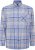 Kam Jeans P038 LS Premium Cotton Check Shirt Denim - Skjortor - Stora skjortor - 2XL-8XL