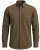Motley Denim Lisbon Long Sleeve Shirt Dark Khaki - Skjortor - Stora skjortor - 2XL-8XL